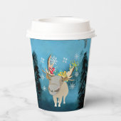 Weihnacht Papp Design Papieren Bekers (Achterkant)