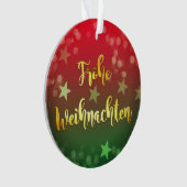 Weihnachten Baumanhänger Frohe Weihnachten Ornament (voorkant)
