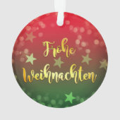 Weihnachten Baumanhänger Frohe Weihnachten Ornament (achterkant)