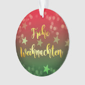 Weihnachten Baumanhänger Frohe Weihnachten Ornament (voorkant)