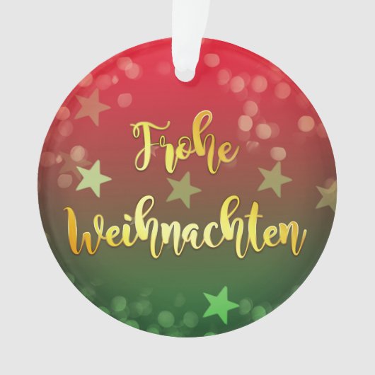 Weihnachten Baumanhänger Frohe Weihnachten Ornament (voorkant)