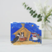 Weihnachten bei Familie Hund Briefkaart (Staand voorkant)