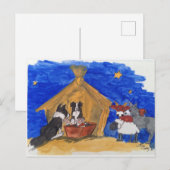 Weihnachten bei Familie Hund Briefkaart (Voorkant / Achterkant)