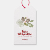 Weihnachten, elegant, Winter. Cadeaulabel (Voorkant)