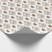 Weihnachten, elegant, Winter. Geschenkpapier Cadeaupapier (Hoek)