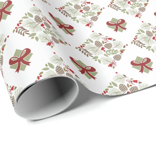 Weihnachten, elegant, Winter. Geschenkpapier Cadeaupapier (Rol Hoek)