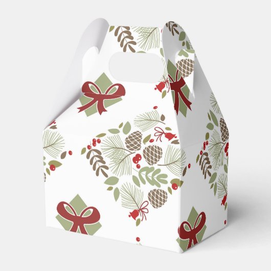 Weihnachten, elegant, Winter. Geschenkschachtel Bedankdoosjes (Achterkant)