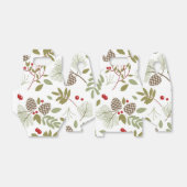 Weihnachten, elegant, Winter. Geschenkschachtel Bedankdoosjes (Uitgevouwen)