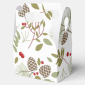 Weihnachten, elegant, Winter. Geschenkschachtel Bedankdoosjes (Geopend)