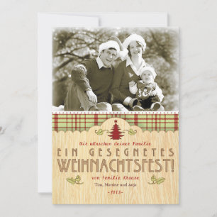Weihnachten Foto-Karte Grußkarte Feestdagenkaart
