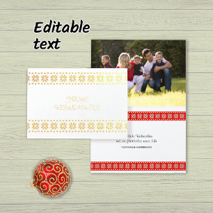 Weihnachten Foto Text personalisierte Folie Kaarten