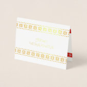 Weihnachten Foto Text personalisierte Folie Kaarten (Voorkant)