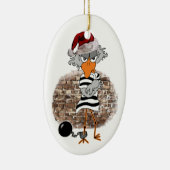 Weihnachten Gefängnis Keramisch Ornament (Rechts)