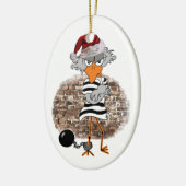 Weihnachten Gefängnis Keramisch Ornament (Links)