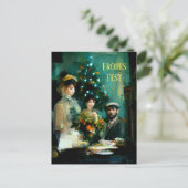 Weihnachten im Familienkreis. Impressionistisch Briefkaart (Staand voorkant)