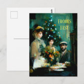 Weihnachten im Familienkreis. Impressionistisch Briefkaart (Voorkant / Achterkant)