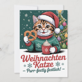 Weihnachten Katze - Christmas Cat Feestdagenkaart
