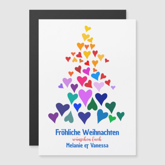 Weihnachten Minimal Magnetisch Pride (Voorkant / Achterkant)