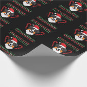 Weihnachten mit Australian Shepherd Hund Cadeaupapier (Hoek)