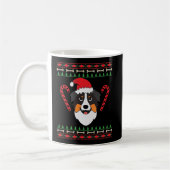 Weihnachten mit Australian Shepherd Hund Koffiemok (Links)