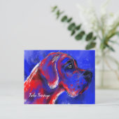 Weihnachten mit Doggen Portrait Briefkaart (Staand voorkant)