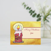 Weihnachten mit Kerze Postkarte Briefkaart (Staand voorkant)