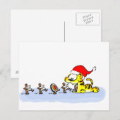 Weihnachten mit Kuscheltiger Briefkaart (Voorkant / Achterkant)