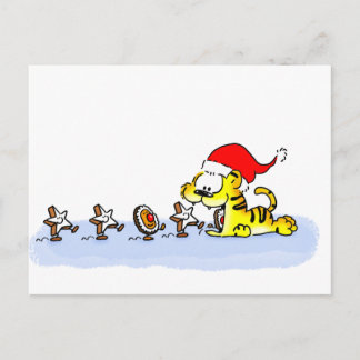 Weihnachten mit Kuscheltiger Briefkaart