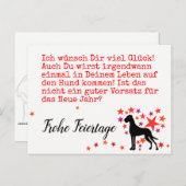 Weihnachten mit Neujahrsvorsatz Briefkaart (Voorkant / Achterkant)