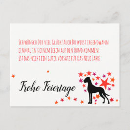 Weihnachten mit Neujahrsvorsatz Briefkaart