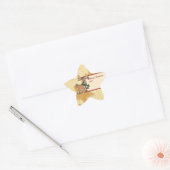 Weihnachten mit Ren Ster Sticker (Envelop)