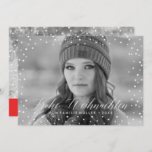 Weihnachten| Weihnachtskarte Feestdagenkaart (Voorkant / Achterkant)