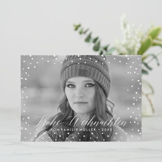 Weihnachten| Weihnachtskarte Feestdagenkaart (Staand voorkant)