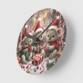 Weihnachtliche Koalas mit Geschenken im Winterwald Ronde Klok (Hoek)