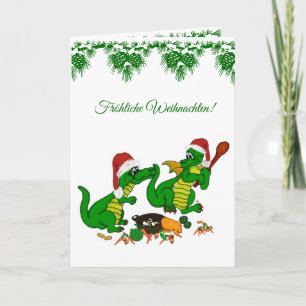 Weihnachts Drachen , auf Deutsch Feestdagen Kaart