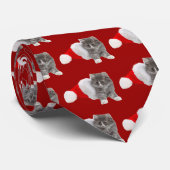 Weihnachts-Kravatte Katze Stropdas (Opgerold)