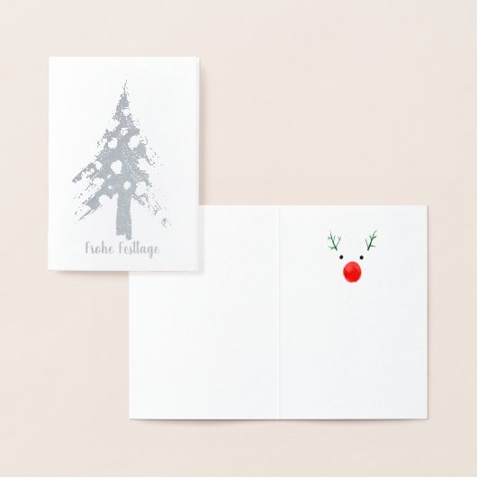 Weihnachtsbaum Karten Folie Kaarten (Display)