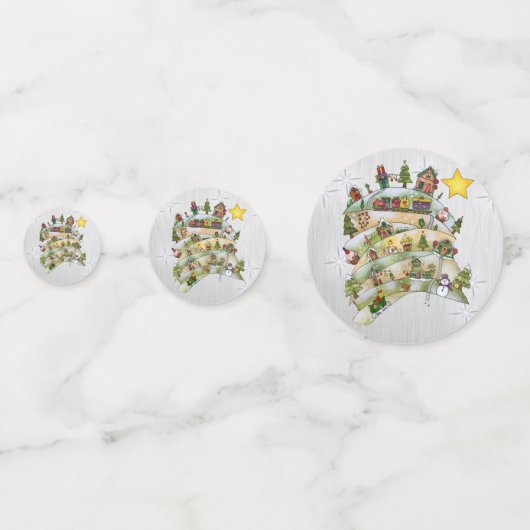 Weihnachtsdorf Confetti (Achterkanten)