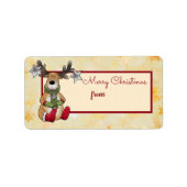 Weihnachtselch Etiket (Voorkant)