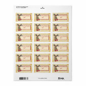 Weihnachtselch Etiket (Full Sheet)