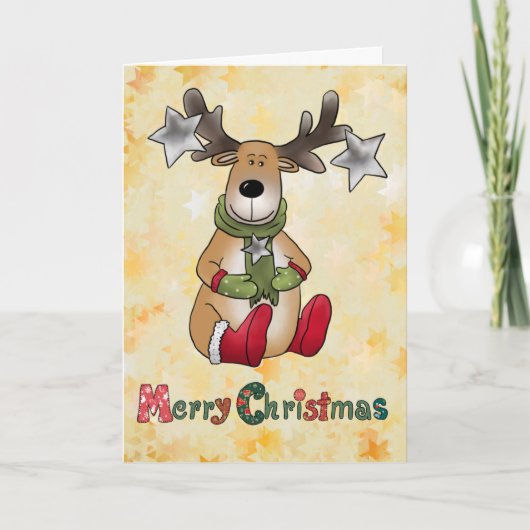 Weihnachtselch Feestdagen Kaart (Voorkant)