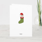 Weihnachtselch Feestdagen Kaart (Achterkant)