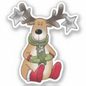 Weihnachtselch  sticker (Voorkant)