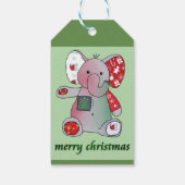 Weihnachtselefant Cadeaulabel (Achterkant)