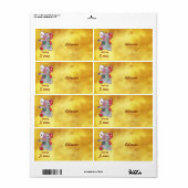 Weihnachtselefant  etiket (Full Sheet)