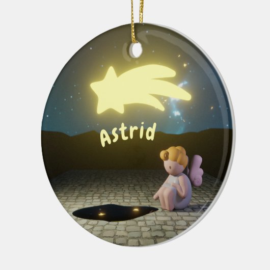 Weihnachtsengel Keramisch Ornament (Links)