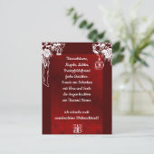 Weihnachtsgedicht Deutsch, voeg Jouw tekst Briefka Briefkaart (Staand voorkant)