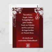 Weihnachtsgedicht Deutsch, voeg Jouw tekst Briefka Briefkaart (Voorkant / Achterkant)