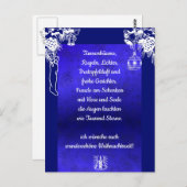 Weihnachtsgedicht Deutsch, voeg Jouw tekst toe Briefkaart (Voorkant / Achterkant)