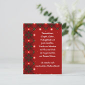 Weihnachtsgedicht Deutsch, voeg Jouw tekst toe Briefkaart (Staand voorkant)